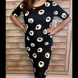 NWT Lularoe Black & White Julia Dress (size M)